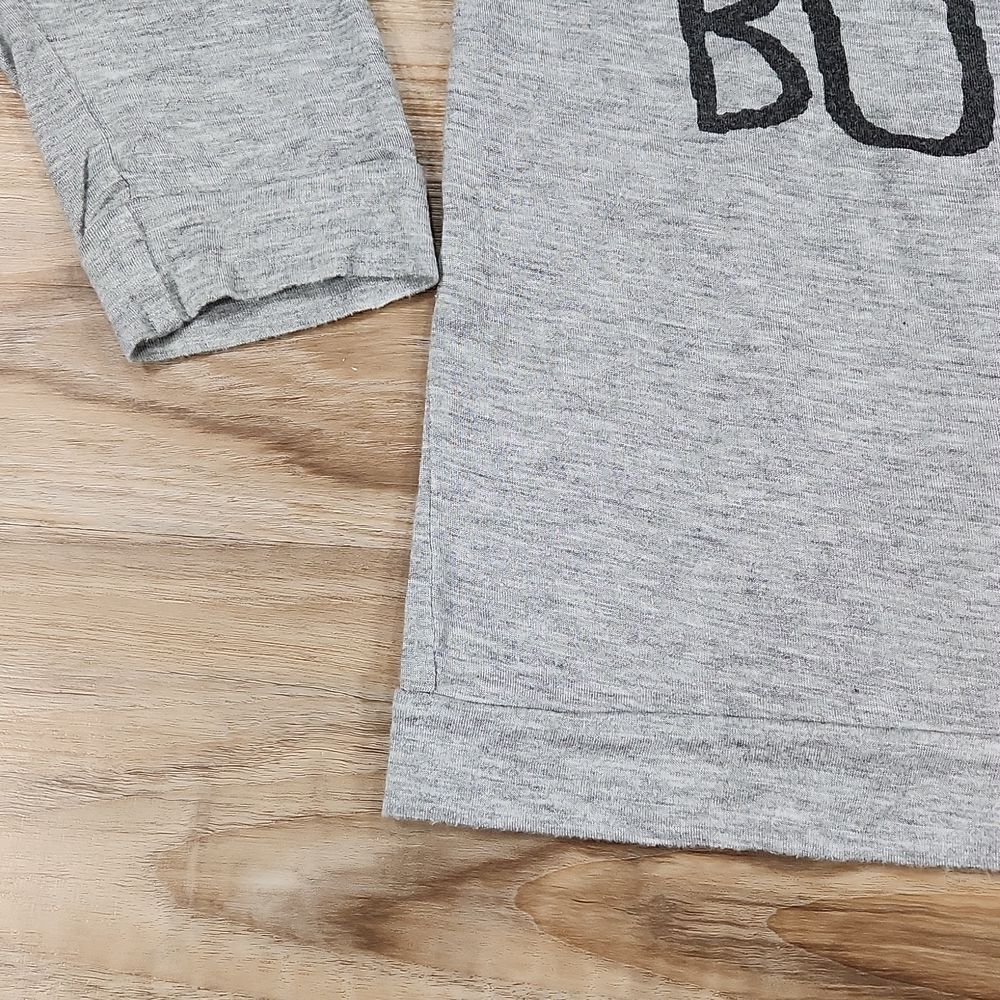 💜Ocasion Gray "Normal is Boring" 3/4 Sleeve Top Large - Picture 9 of 10